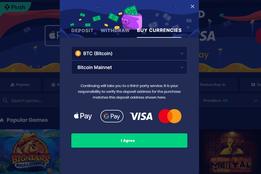 Flush Buy Currencies